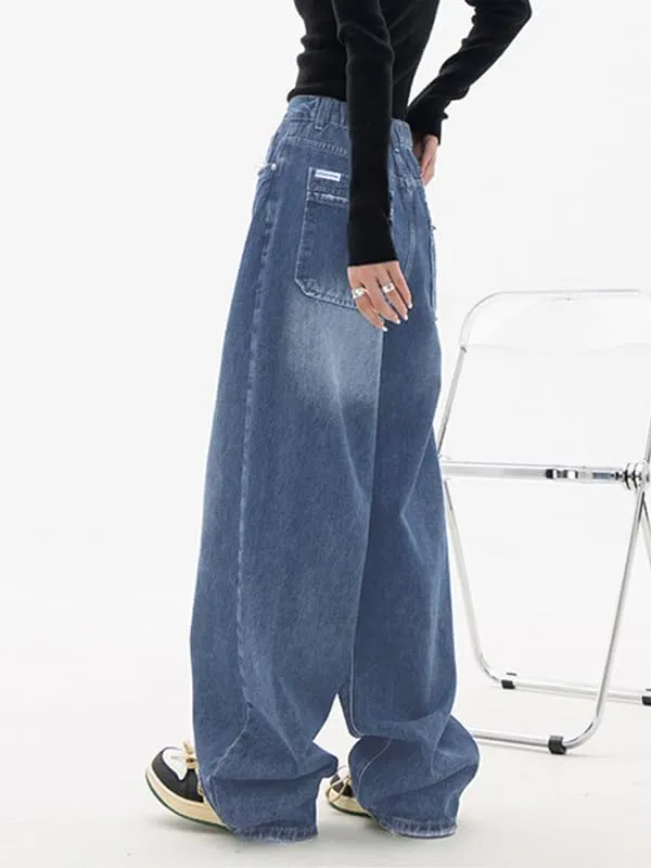 EMMIOL Jeans for Women Wide Leg Baggy Jeans High Waist Y2K Cargo Pants Casual Loose Boyfriends Trousers Vintage Streetwear