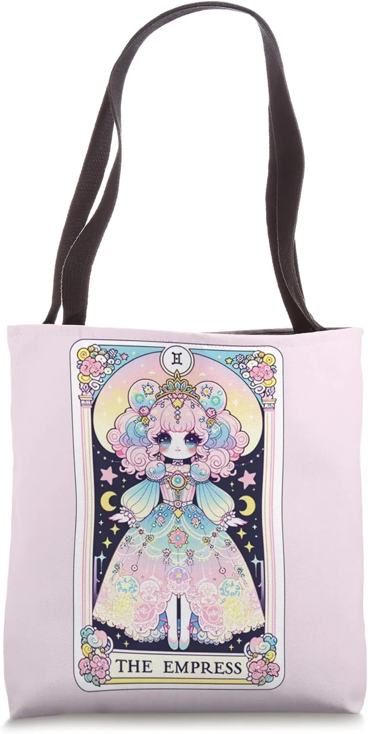 Empress Tarot Card Kawaii Cute Pastel Goth Design Tote Bag