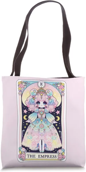 Empress Tarot Card Kawaii Cute Pastel Goth Design Tote Bag