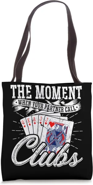 Euchre Card Game Lover Euchre Partner Call Clubs Tote Bag