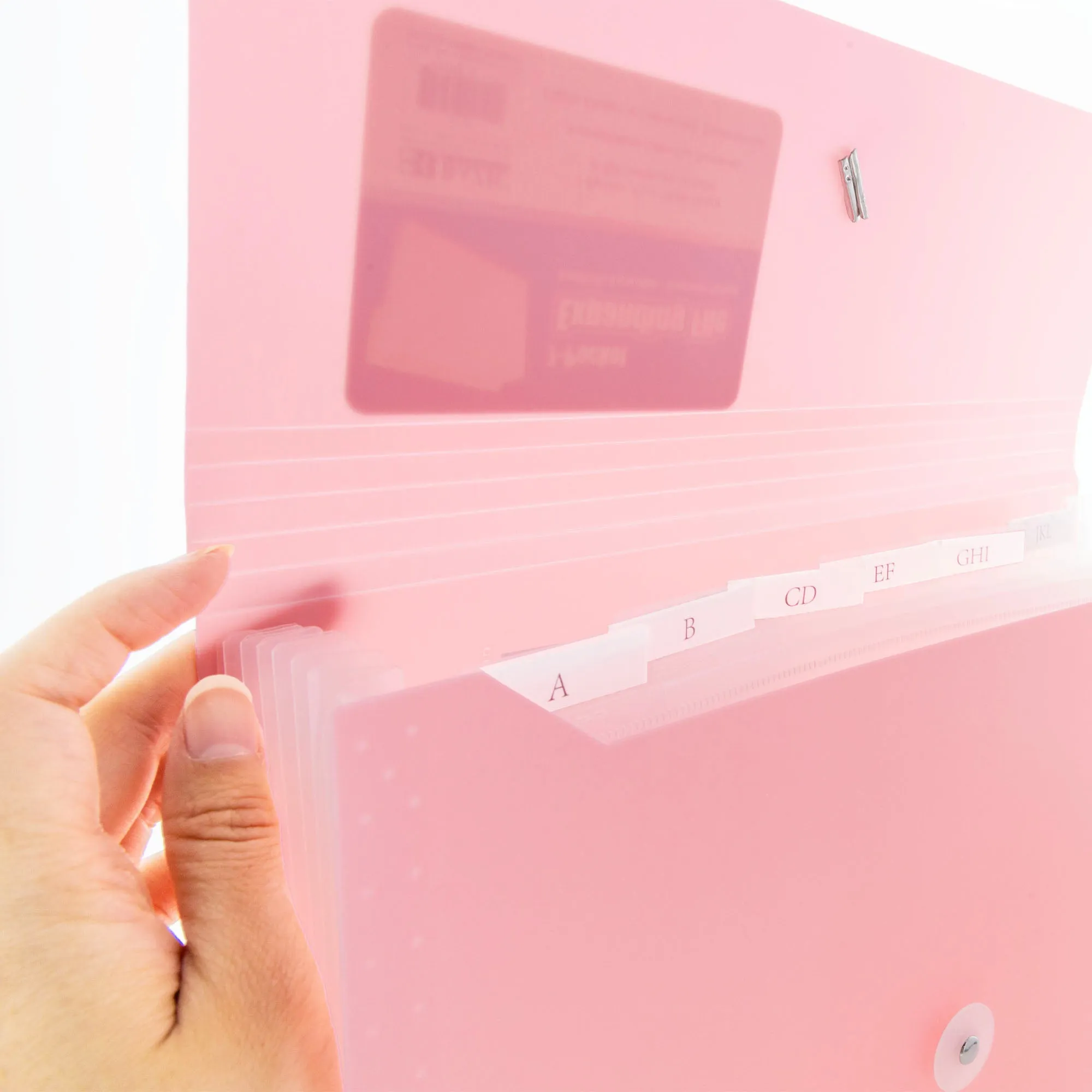 Expanding File A4/Letter Size Poly 7-Pocket Pastel Edition