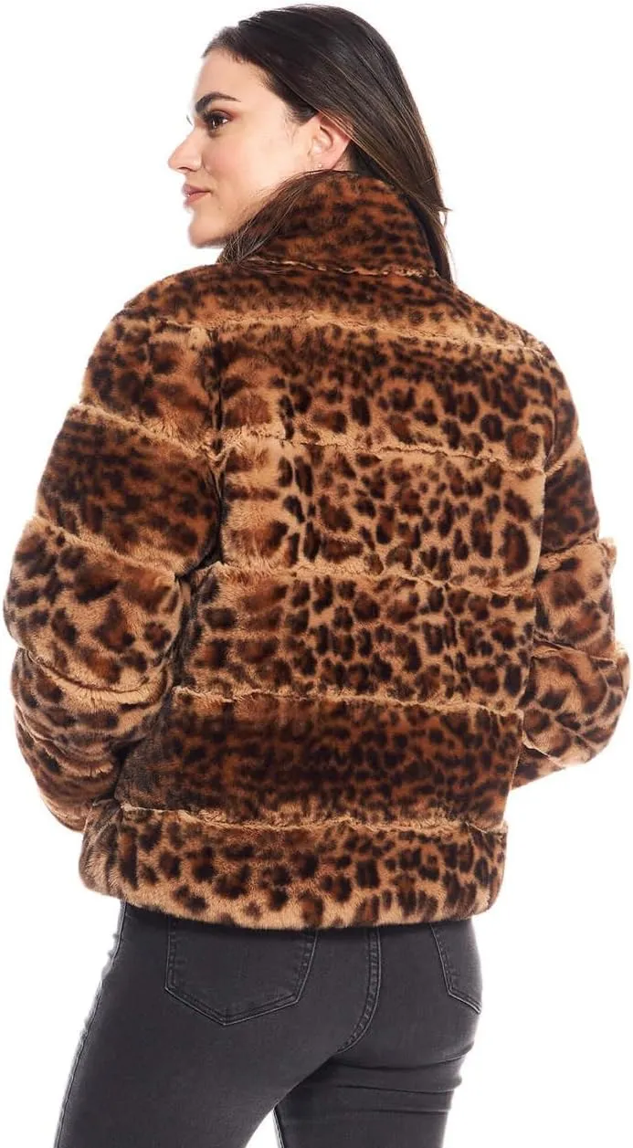 Fabulous-Furs Donna Salyers Chocolate Faux Fur Posh Jacket