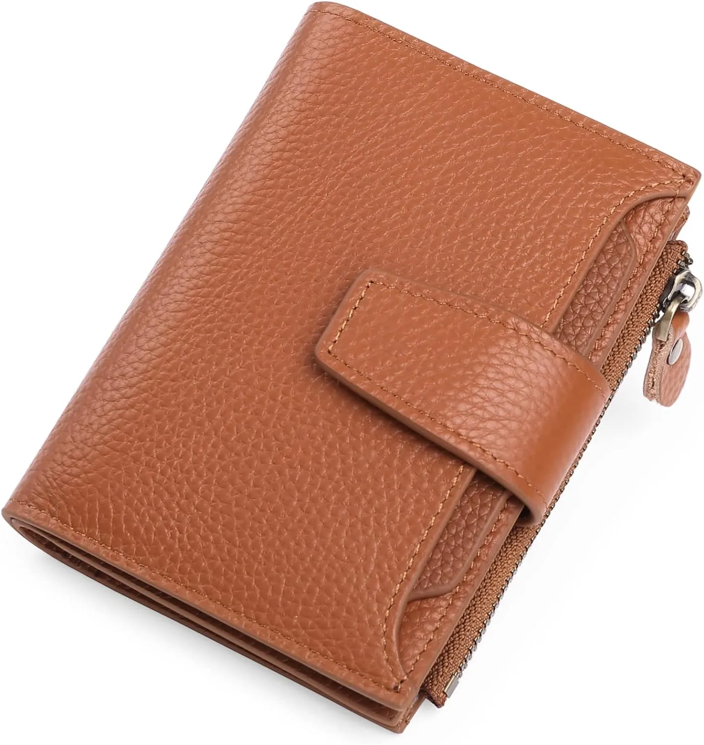 FALAN MULE Small Wallet for Women Leather Bifold Compact RFID Blocking Small Womens Wallet