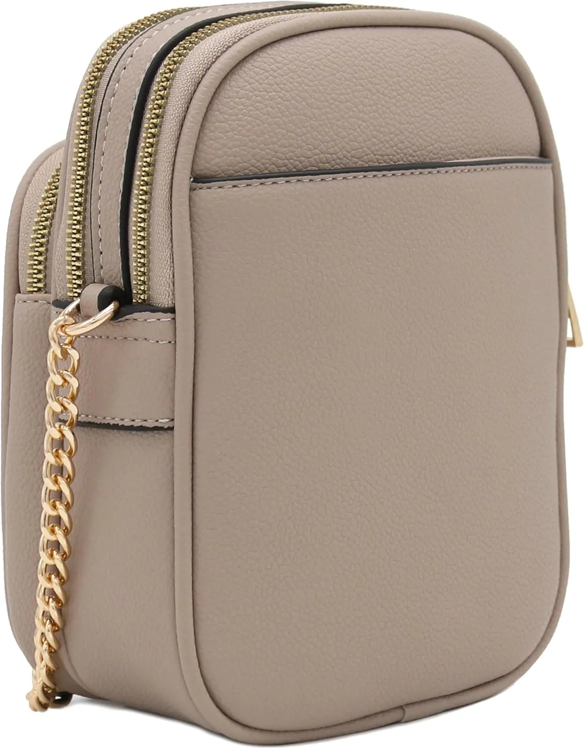 FashionPuzzle Multi Pocket PU Leather Casual Medium Crossbody Bag with Adjustable Strap