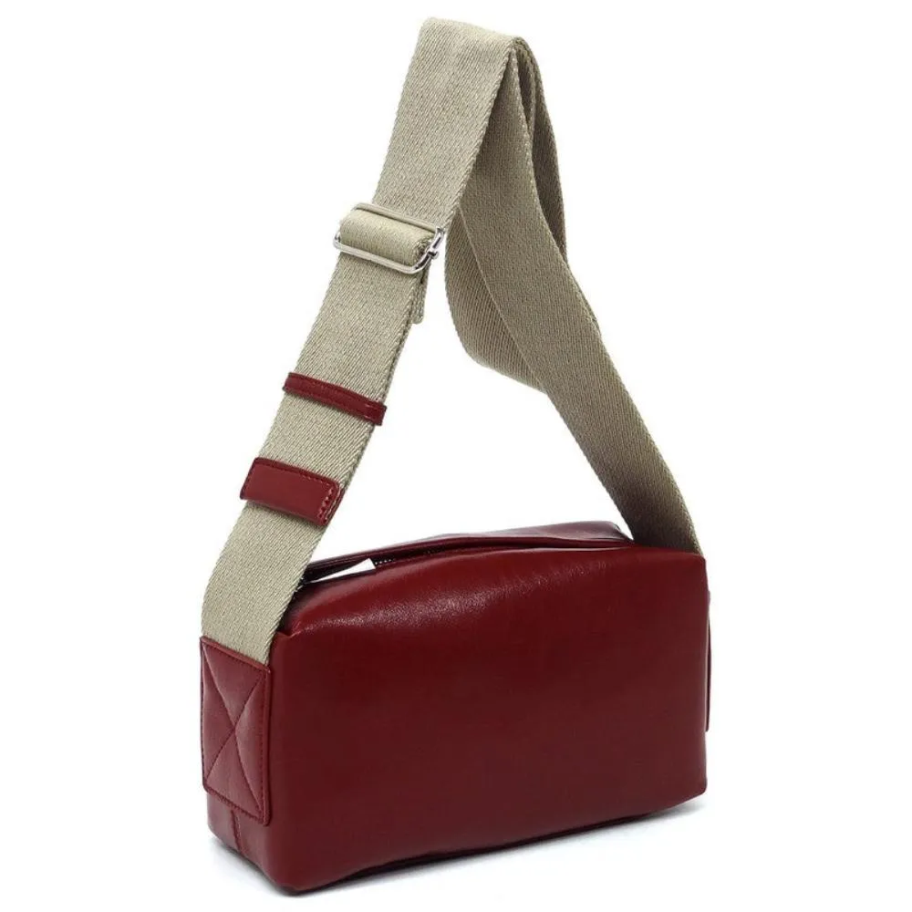 FASHNZFAB Wide Guitar Strap Boxy Crossbody Bag