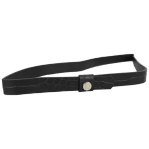 Faux Crocodile Shield Hat Band