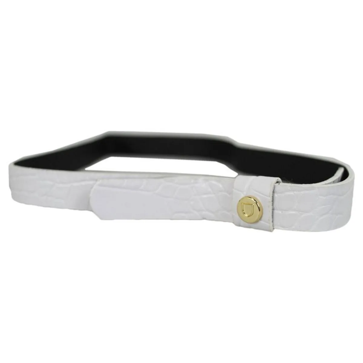 Faux Crocodile Shield Hat Band