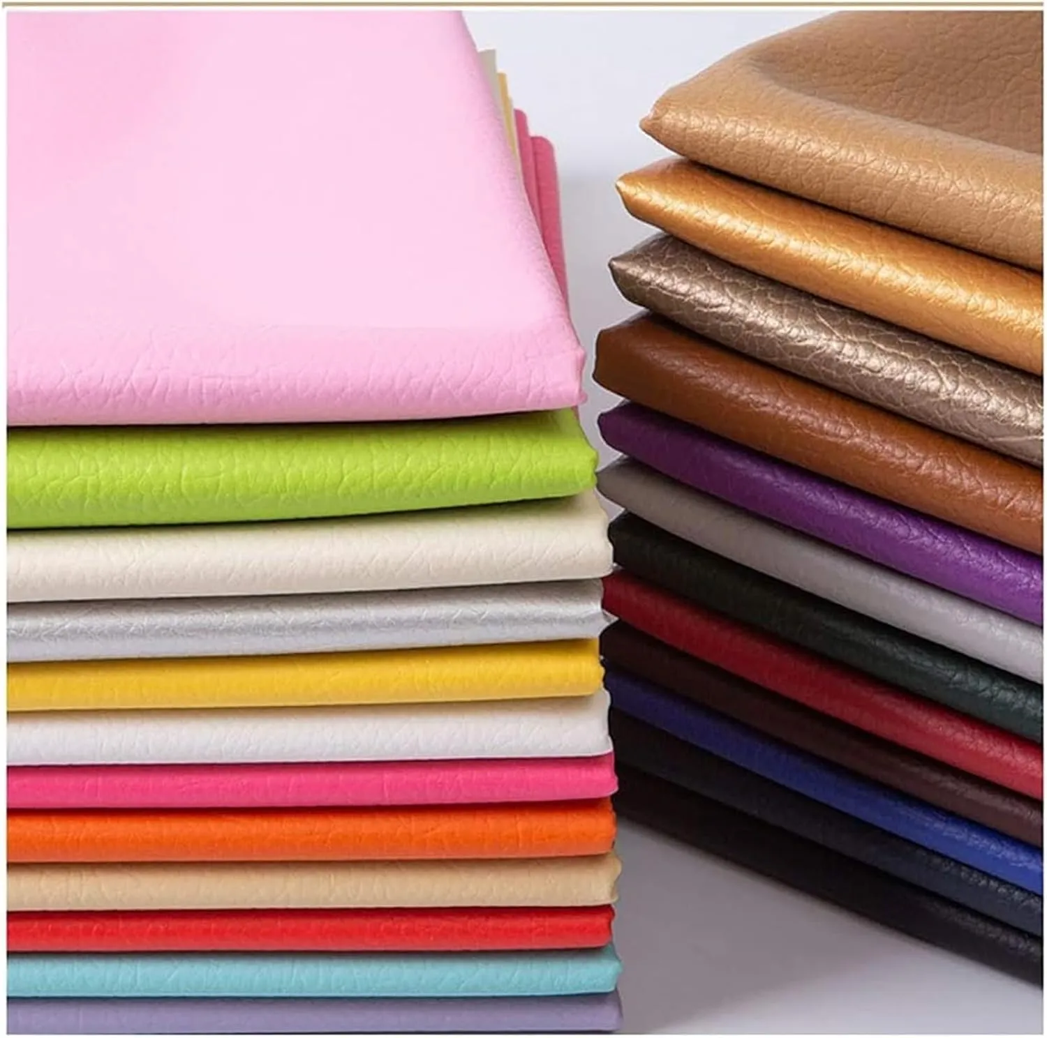 Faux Leather Fabric，Leathaire Fabric， PU Reupholster Upholstery Restaurant Seats Upholstery Fabrics(1.4x9m)