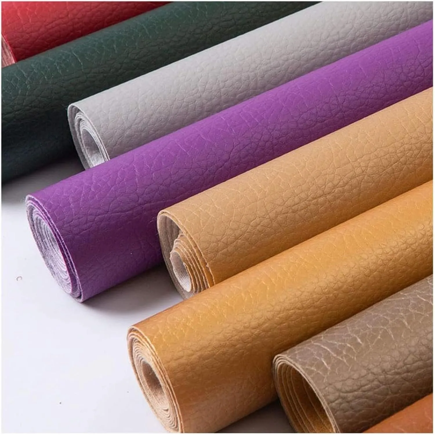 Faux Leather Fabric，Leathaire Fabric， PU Reupholster Upholstery Restaurant Seats Upholstery Fabrics(1.4x9m)