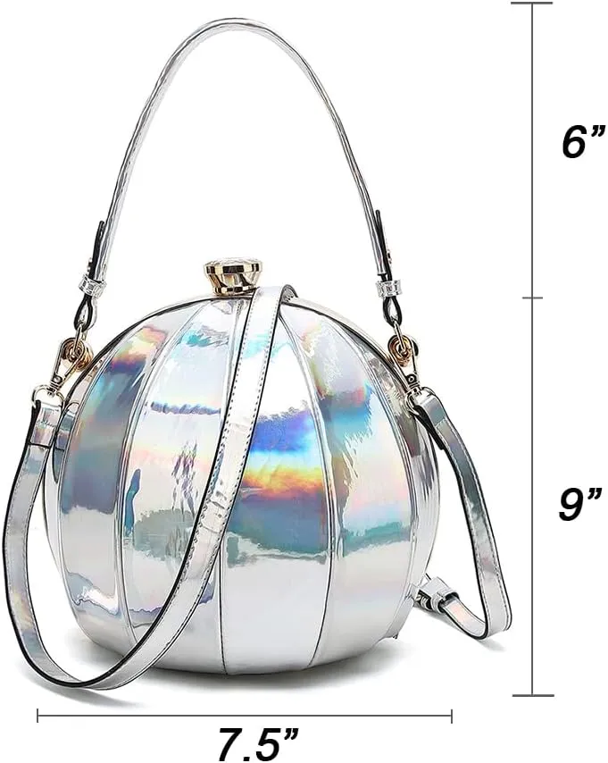 Faux Patent Leather Double Handle Frame Satchel