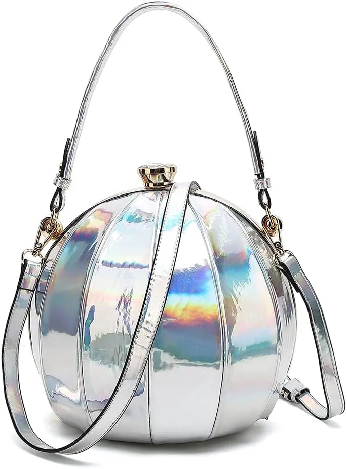 Faux Patent Leather Double Handle Frame Satchel