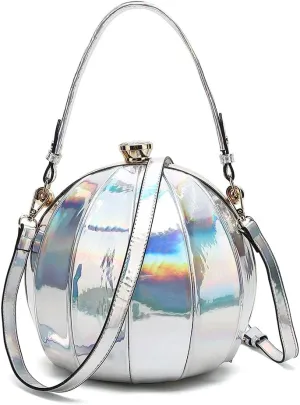 Faux Patent Leather Double Handle Frame Satchel