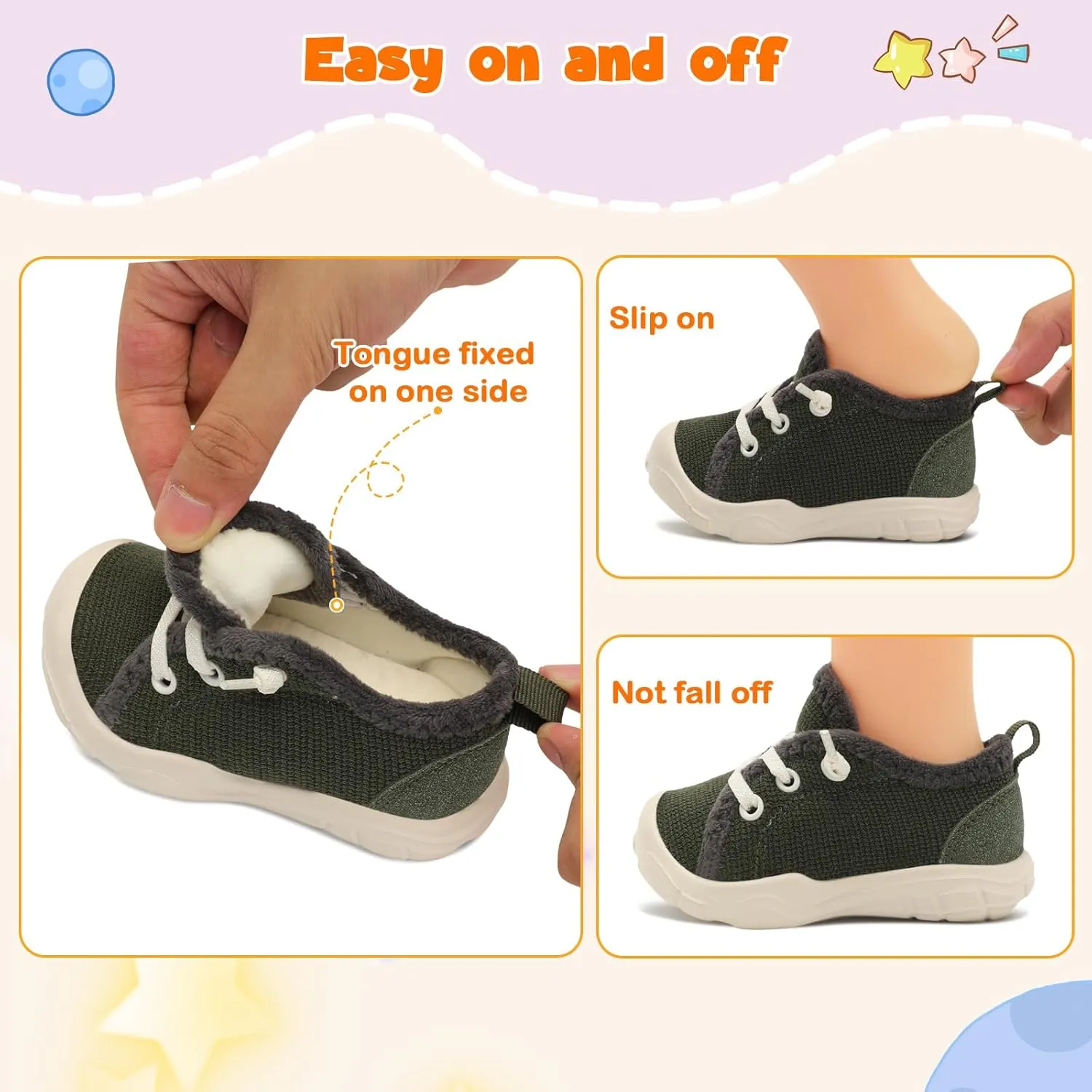 FEETCITY Wide Boys & Girls Winter Shoes - Barefoot & Walking Shoes, Slip On, Tennis Design