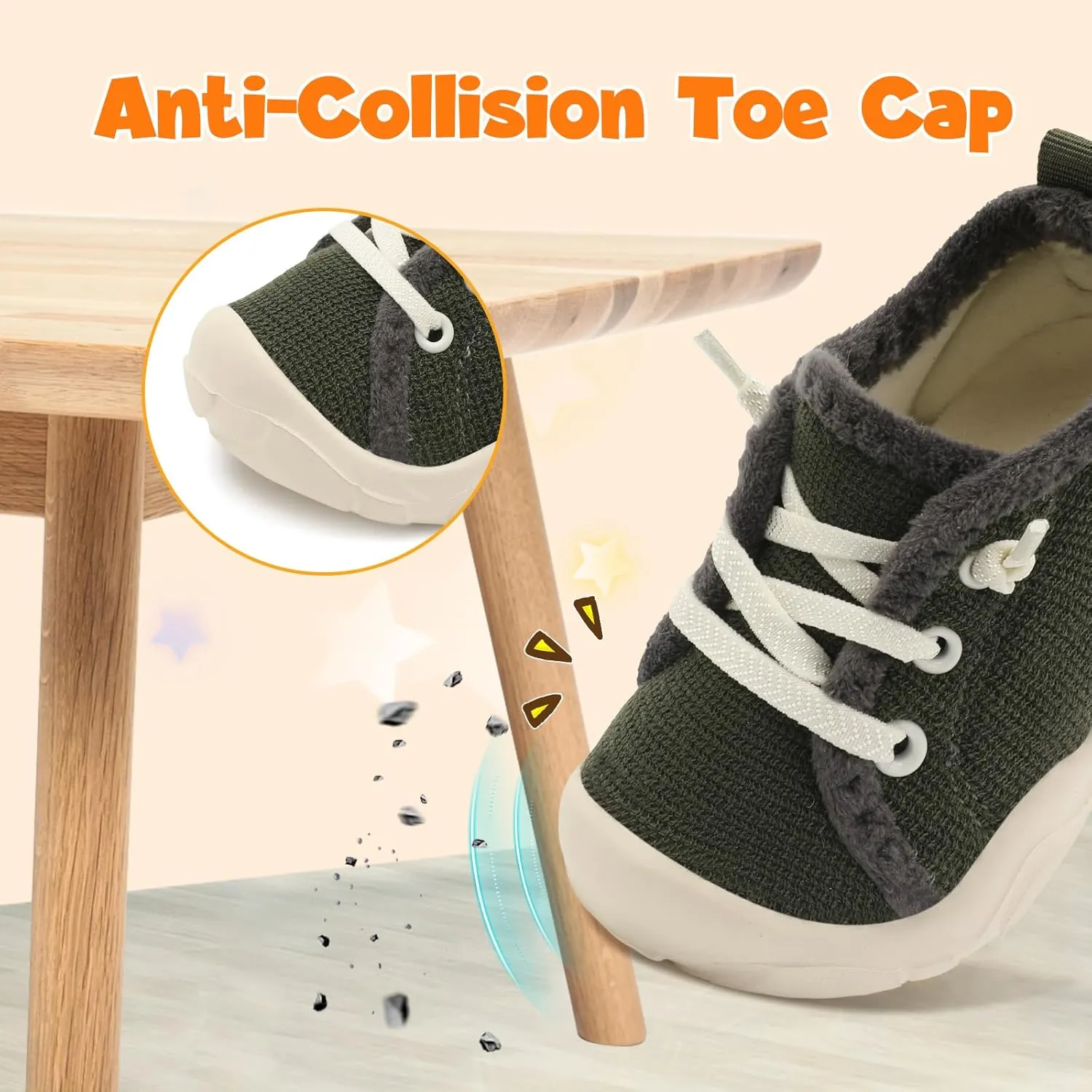 FEETCITY Wide Boys & Girls Winter Shoes - Barefoot & Walking Shoes, Slip On, Tennis Design