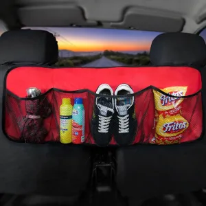 FH Group E-Z Travel Multi-Pocket Storage Collapsible Car Trunk Organizer (Easy Carry Perfect for Garage or Grocery Store, 1 Pack) Red