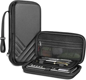 Fintie Graphing Calculator Carrying Case for Texas Instruments TI-Nspire CX II CAS/Tl-Nspire-CX-ll, TI-84 Plus/CE Color Graphing Calculators with Mesh Pockets, Pen Slots, Black