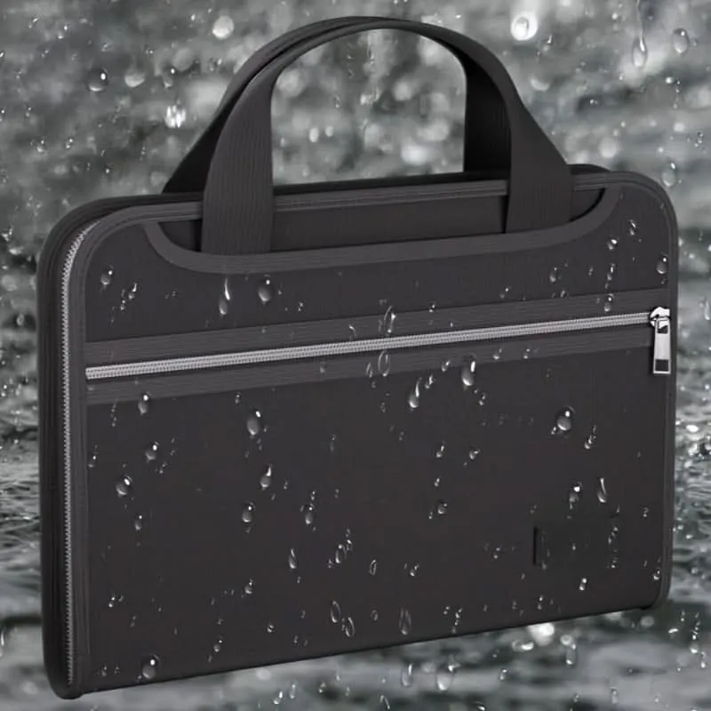 Fireproof Waterproof Accordion File Organizer, Heat-Resistant Document Case