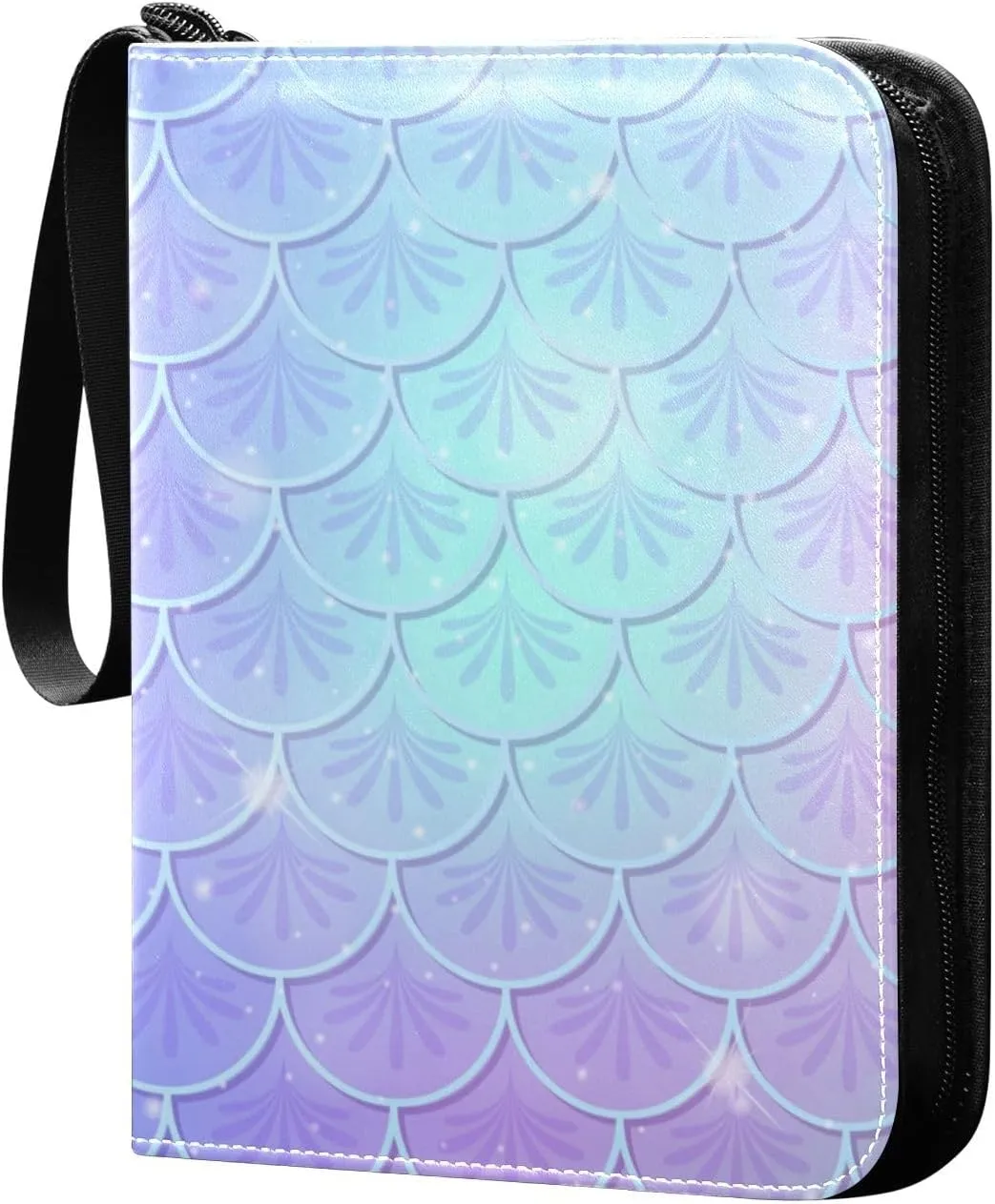 Fish-scale Theme Trading Card Protectors Holder Collectible Album for Sports Card Collection Storage 400 pockets Game Card Binder