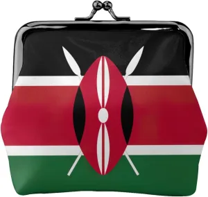 Flag of Kenya print Coin Purse, Mini Change Purse for Women Small Coin Purse for Key Headset Lipstick