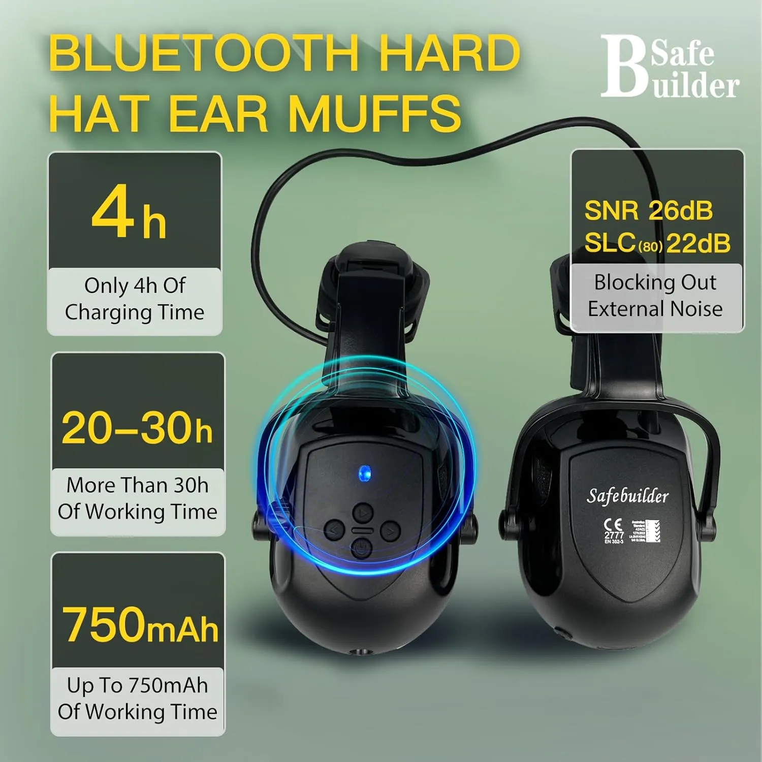 Forestry Chainsaw Tree Work Safety Helmet Vented Hard Hats w/Visor Bluetooth Ear Muffs Face Shield Outdoor Hardhats OSHA ANSI Z89.1