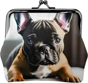French Bulldog print Coin Purse, Mini Change Purse for Women Small Coin Purse for Key Headset Lipstick