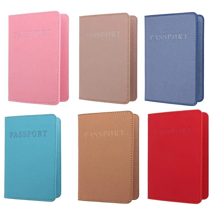 Frosted Pu Multi Card Passport Holder Big Red