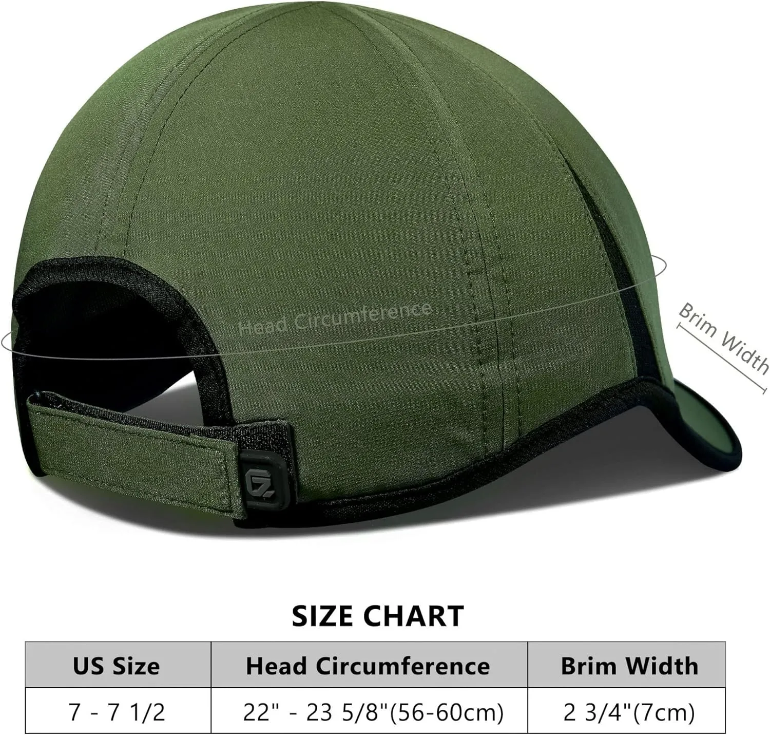 GADIEMKENSD Performance Running Hat, Stretchy Fabric with Vented Mesh for Outdoor Workouts