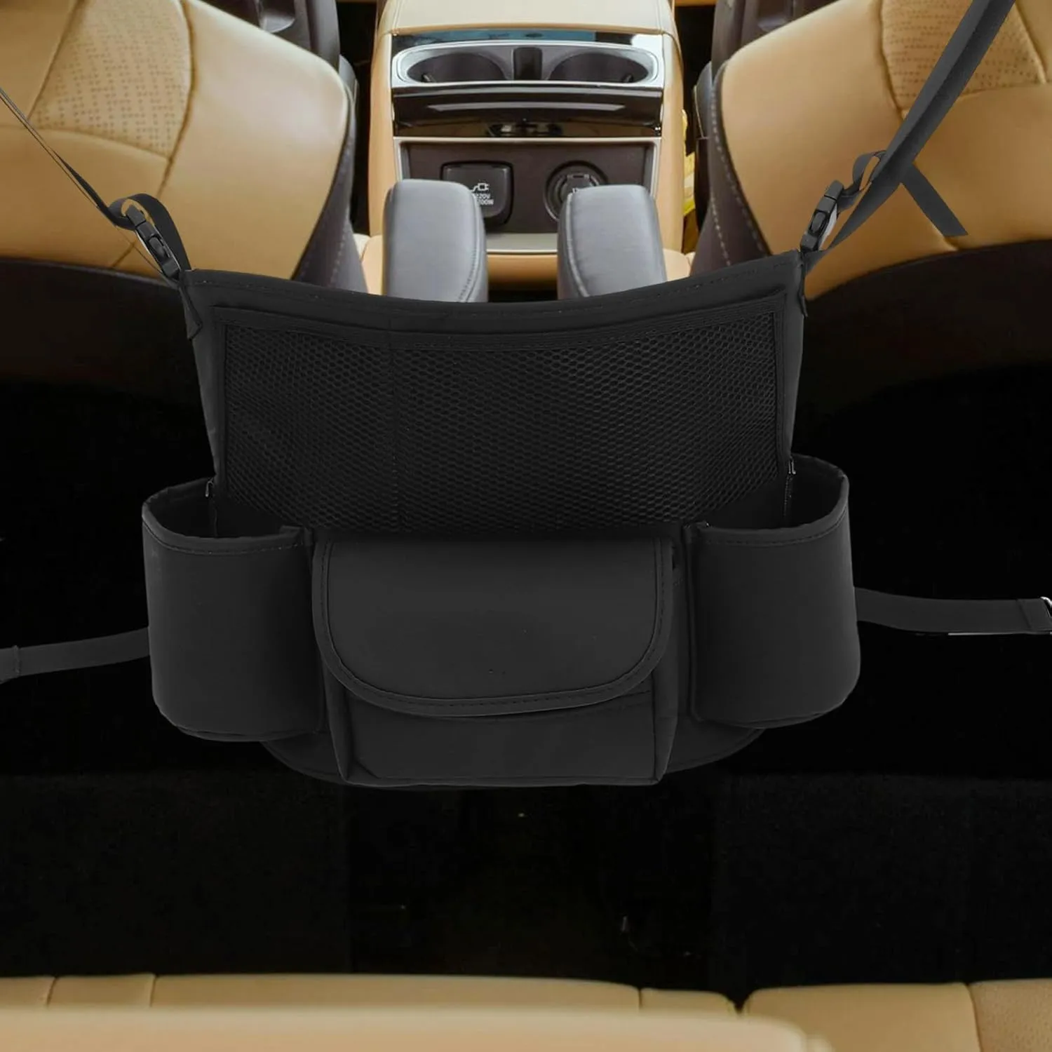Gatuida 4pcs Car Interior Console Organizer Car Purse Holder between Seats Handbag Holder