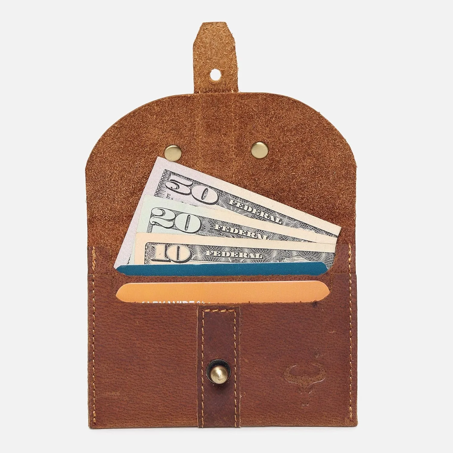 Genuine Leather Credit Card Holder - Thin ID Holder - Front Pocket Wallet - Slim Pouch - RFID Blocking