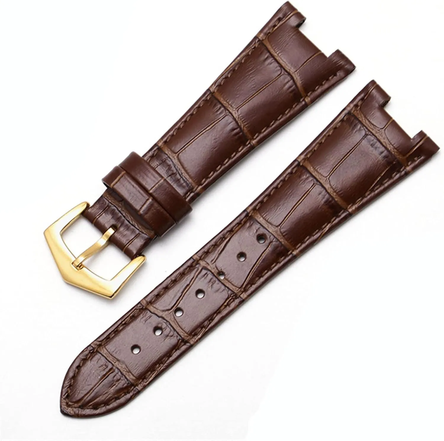 Genuine Leather Watch Band For Patek Philippe 5711 5712G Nautilus Watchs Men And Women Special Notch 25mm*12mm Watch Strap