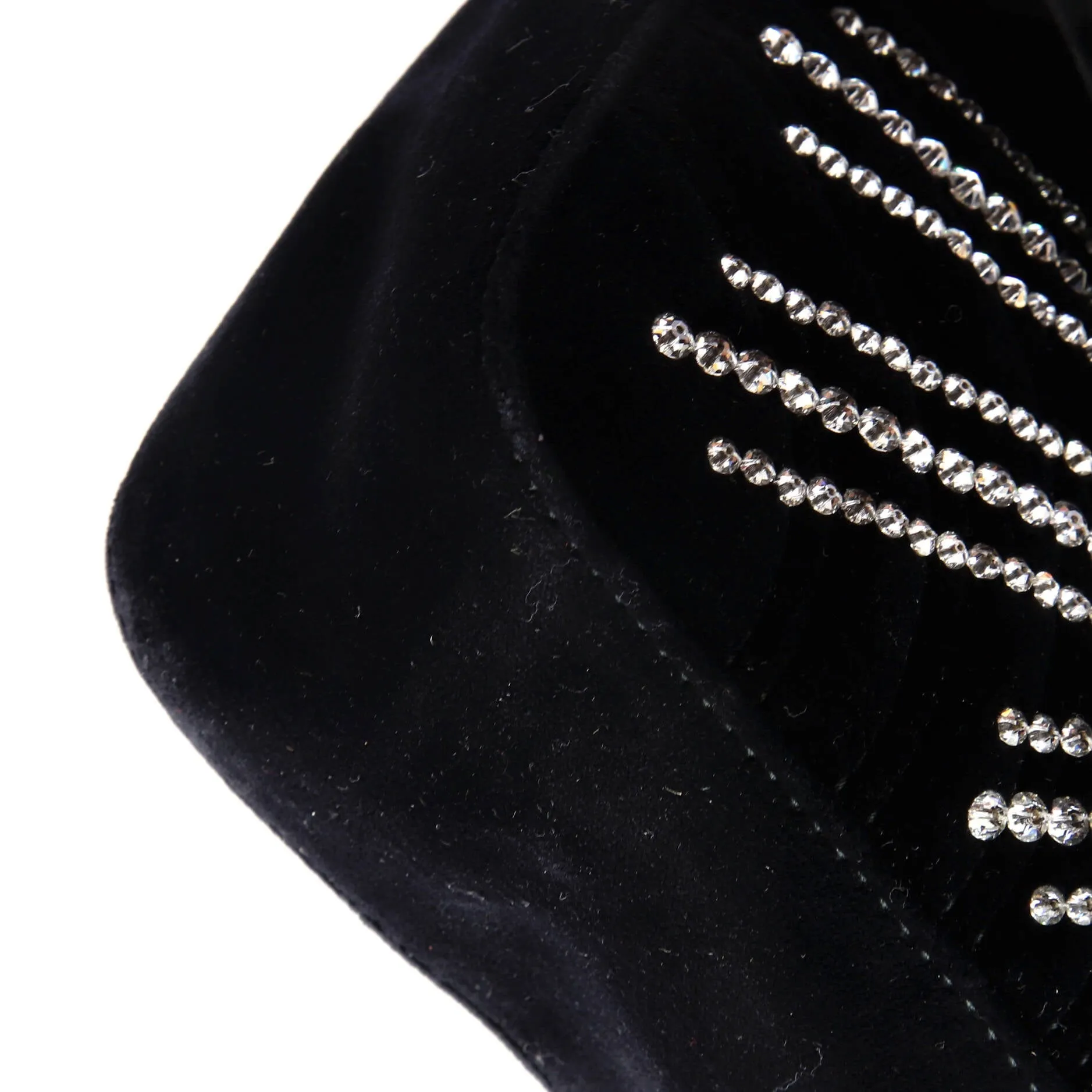 GG Marmont Flap Bag Crystal Embellished Matelasse Velvet Medium