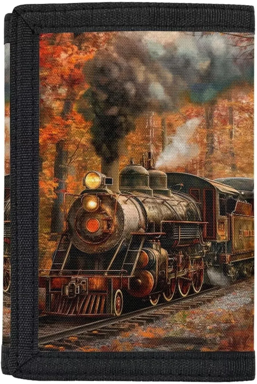 GIFTPUZZ Train Kids Wallet for Boys Cool Kids Trifold Wallet Childrens Wallet for Birthday Christmas Graduation Gifts School Money Bag
