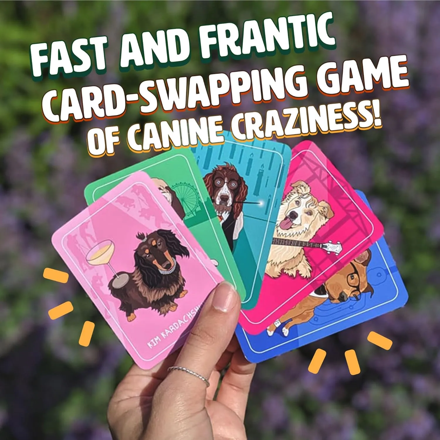 Ginger Fox Canine Chaos Card Swapping Game - Claim Your Way to Victory Collecting Crazy Canine Celebrity Characters