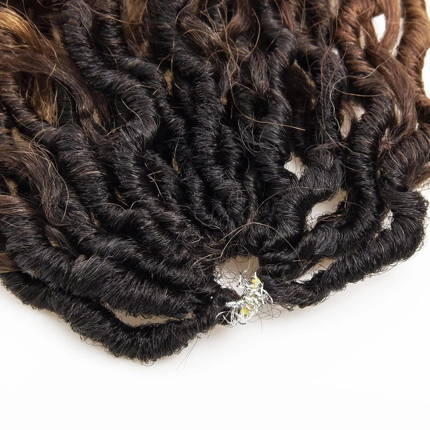 Goddess Locs Crochet Hair 12Inch Crochet Locs,Boho Faux Locs With Curly Ends River Hippie Locs Bohemian Locs Crochet Braids for Black Women 4Packs(1B/30/27, 12inch)