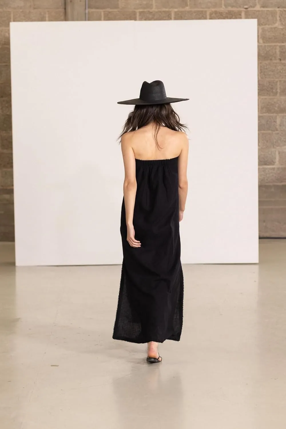 Gottex Beach Life Resort Bandeau Strapless Maxi Dress with Top Stitch Stylish Elegant and Versatile Swimsuit Women Coverup