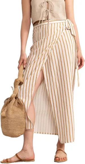 Gottex Beach Life Resort Pola Wrap Skirt Swimsuit Coverup for Women, Stylish Elegant and Versatile Beachwear Summer Essential