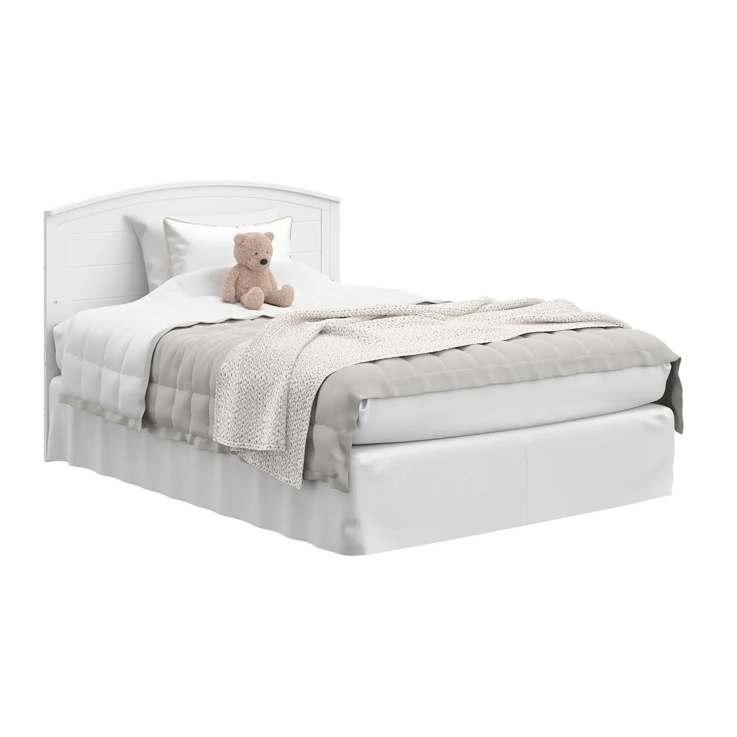 Graco Bellwood 5-in-1 Convertible Crib & Changer with Drawer (White) - GREENGUARD Gold Certified, Full-Size Storage Drawer, Converts to Toddler Bed and Full-Size Bed