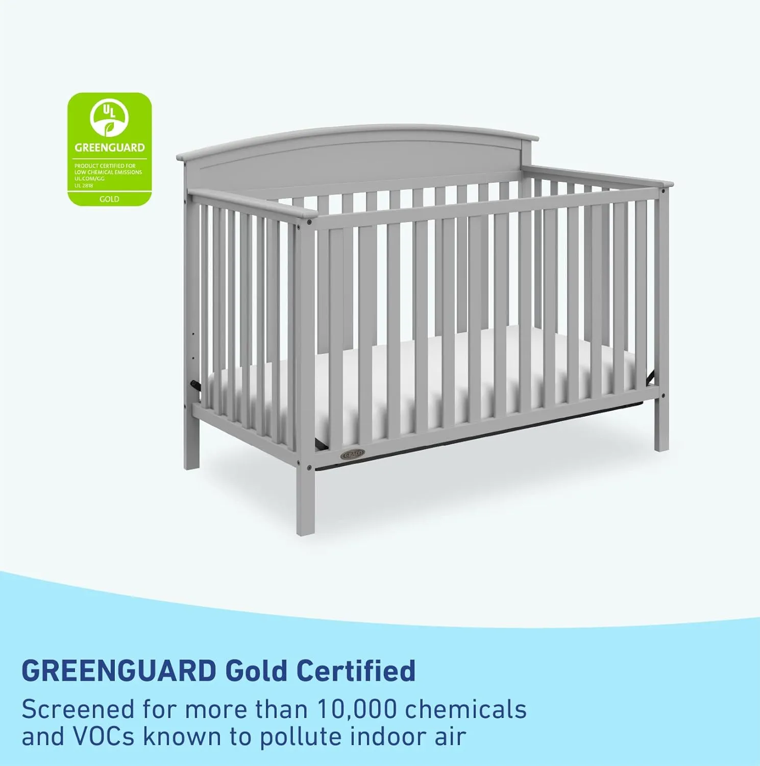 GRACO BENTON CONVERTIBLE CRIB - Pebble Gray
