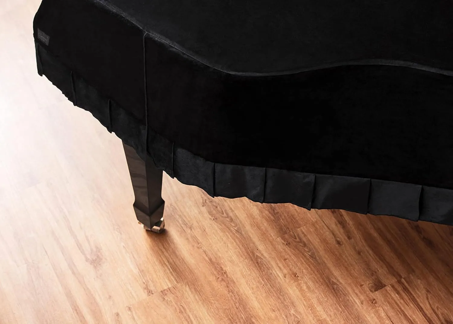 Grandeur: Premium Velvet Grand Piano Cover for Yamaha GC1, 5 feet 3 inches (162cm) | Handcrafted | Luxury-grade Velvet | Anti-dust/blemish/scratch | Climate Protection | Midnight Black