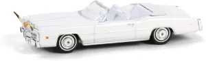 Greenlight 1/64 1976 Eldorado Convertible w/Bull Horns White 30523
