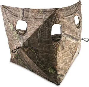 Guide Gear Dual Hub Turkey Hunting Ground Blind, 1-2 Person Tent, Duck, Deer Hunting Gear Equipment Accessories, 36"x 36" Mossy Oak Country Roots