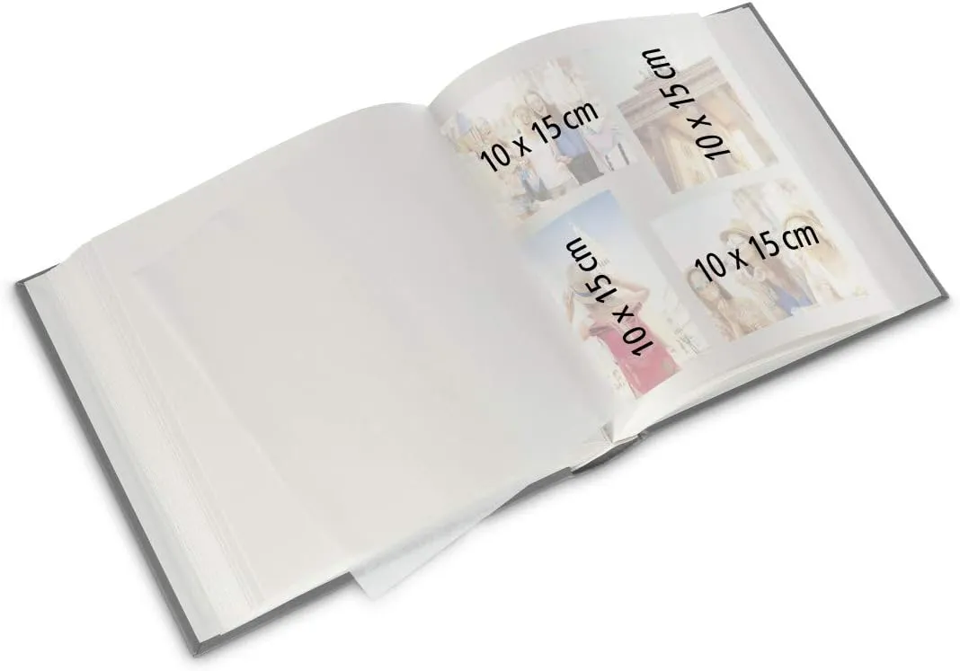 Hama Jumbo Album, Linen, Gray, 30 x 30 cm