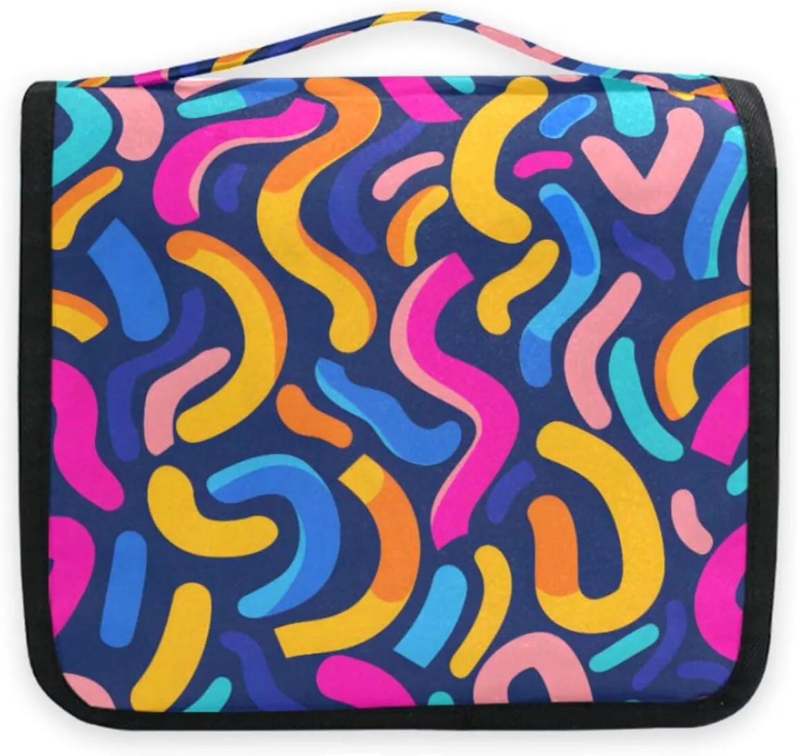 Hanging Toiletry Bag Graffiti Travel Makeup bag for Toiletries Portable Travel Toiletry Organizer Cosmetic Bags with Hanging Hook