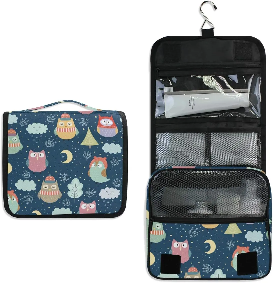 Hanging Travel Toiletry Bag Kit Makeup Case Cosmetics Organizer for Men Women