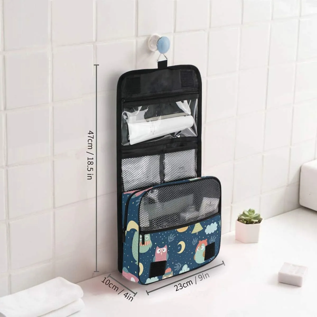 Hanging Travel Toiletry Bag Kit Makeup Case Cosmetics Organizer for Men Women