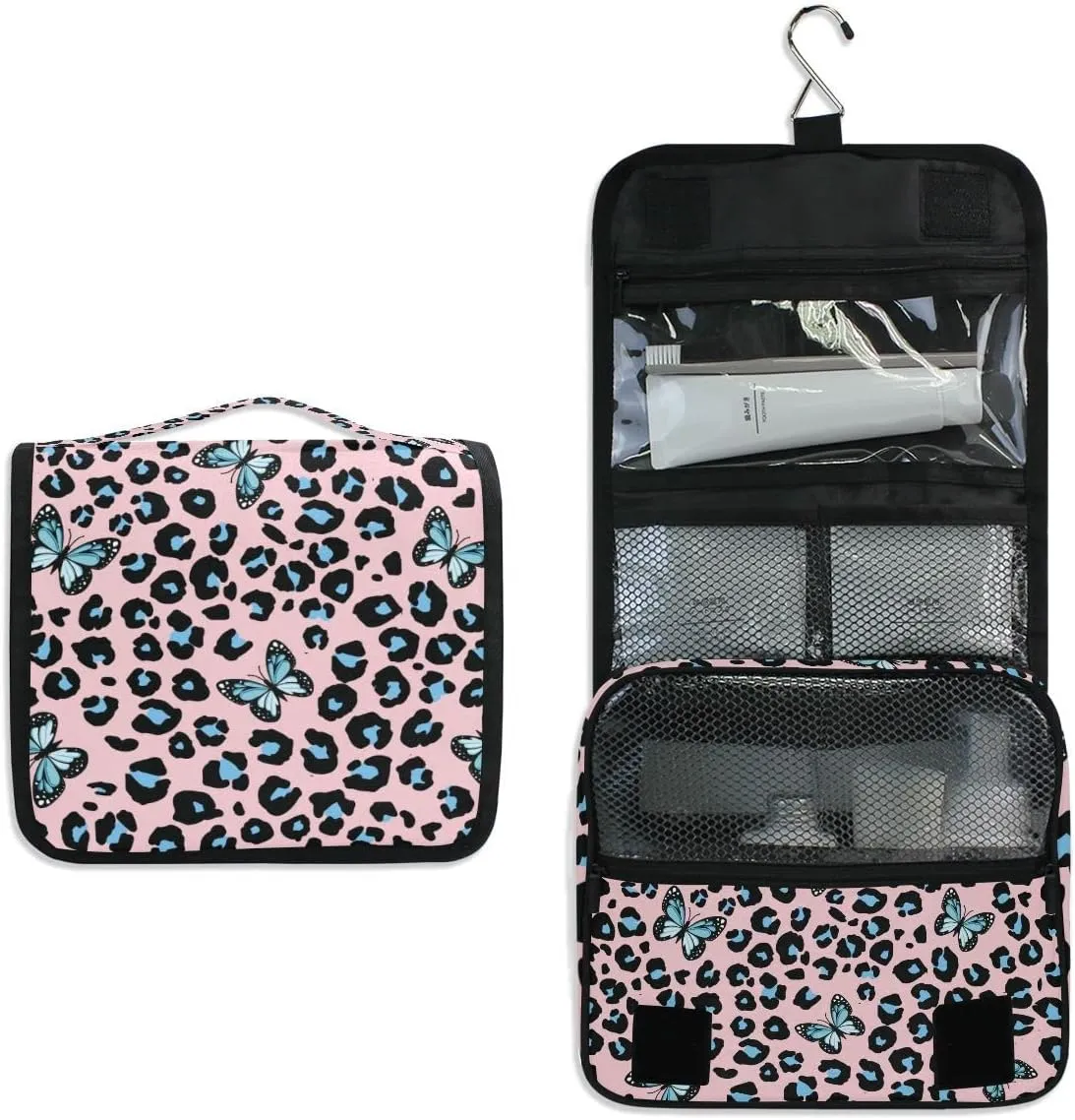 Hanging Travel Toiletry Bag Kit Makeup Case Cosmetics Organizer for Men Women