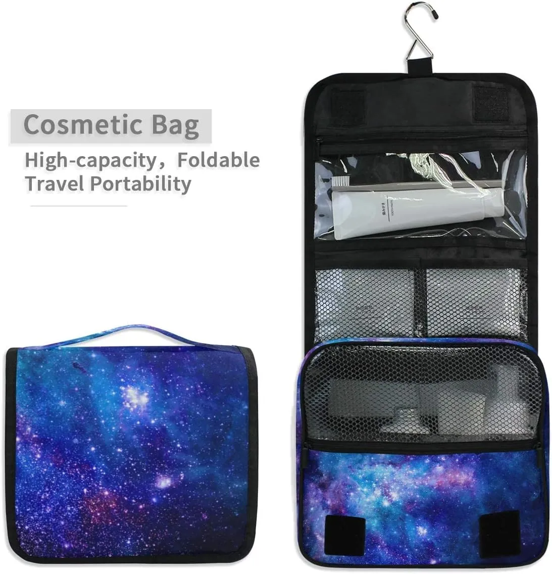 Hanging Travel Toiletry Bag Kit Makeup Case Cosmetics Organizer for Men Women