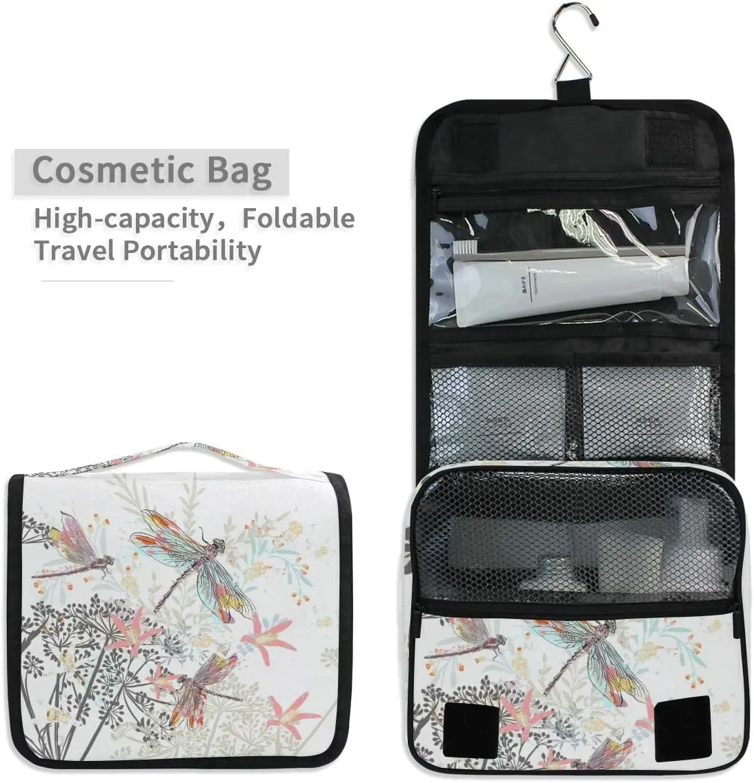 Hanging Travel Toiletry Bag Kit Makeup Case Cosmetics Organizer for Men Women