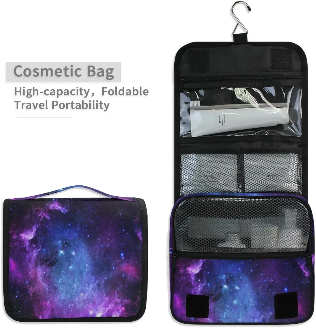 Hanging Travel Toiletry Bag Kit Makeup Case Cosmetics Organizer for Men Women