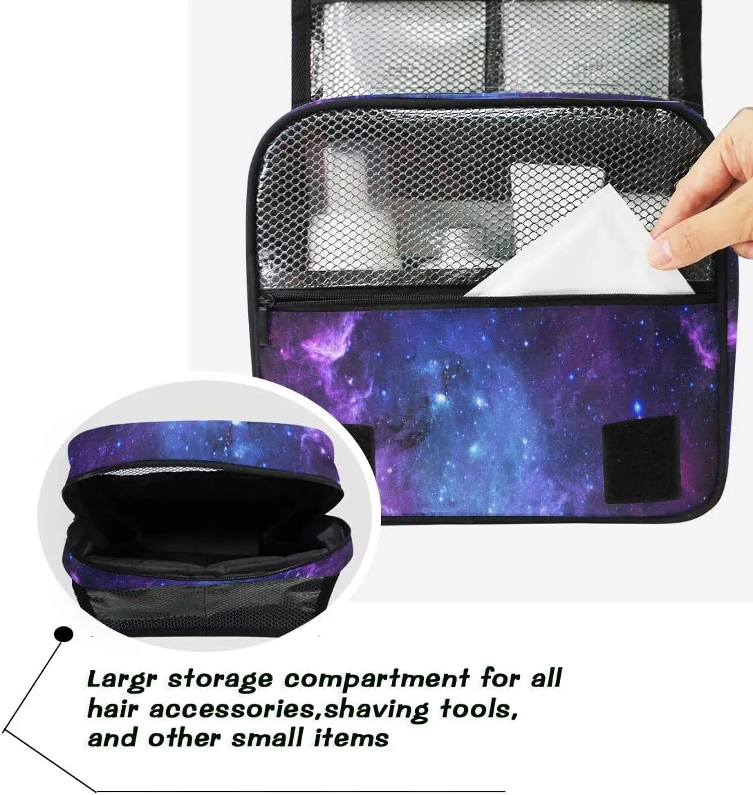 Hanging Travel Toiletry Bag Kit Makeup Case Cosmetics Organizer for Men Women